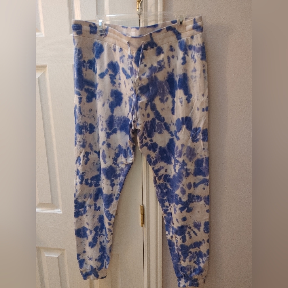 Blue Tie-Dye Women's Jogger Pants